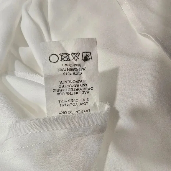 Show Me Your Mumu Women's Madi Gown Ivory Luxe Satin Size L - Picture 10 of 11